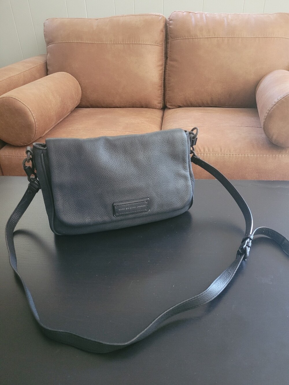 Marc Jacobs Black Leather Crossbody Bag